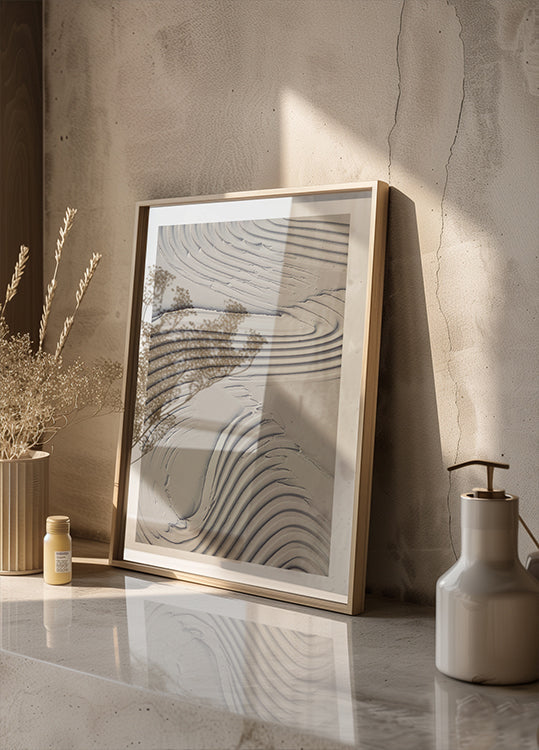 Mud Texture 14 Beige  Plakat - Posterbox