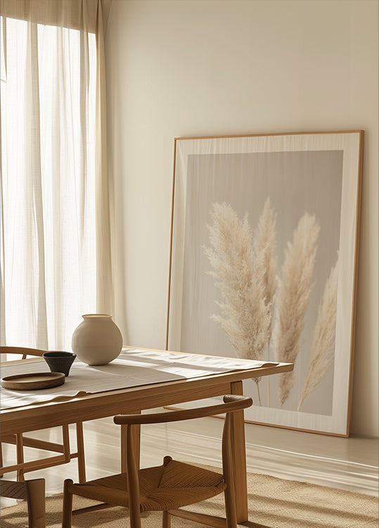 Pampas Grass Grey 02 Plakat - Posterbox