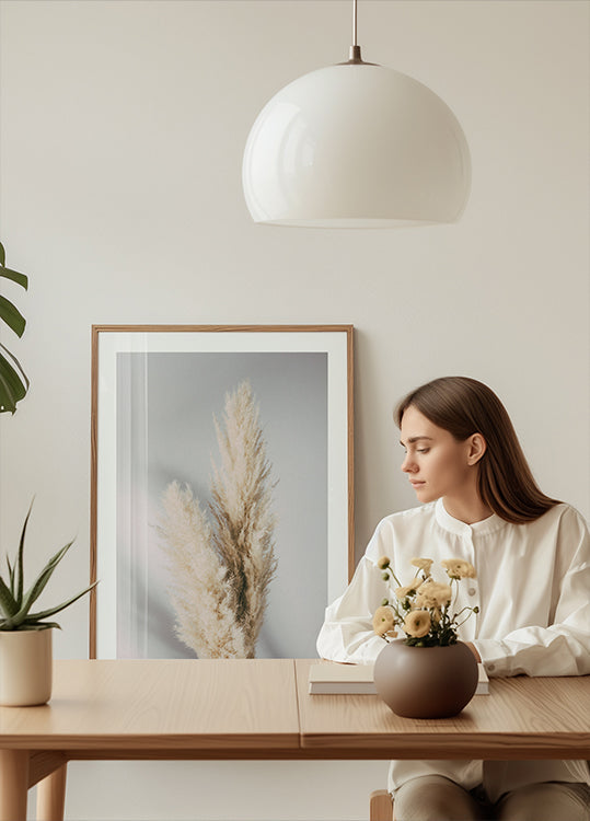 Pampas Grass Grey - Posterbox