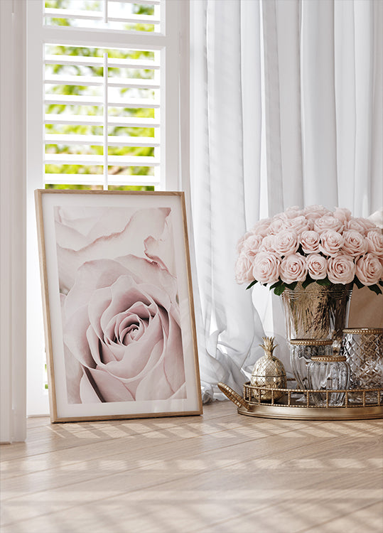 Pink Rose No 05 Plakat - Posterbox