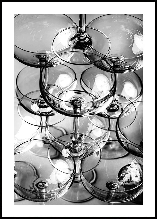 Champagne tower No.8 Plakat - Posterbox
