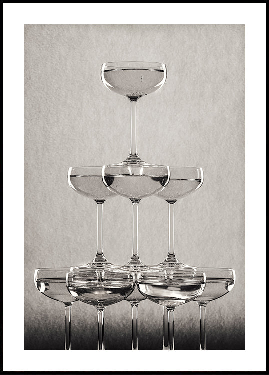 Champagne tower No.9 Plakat - Posterbox