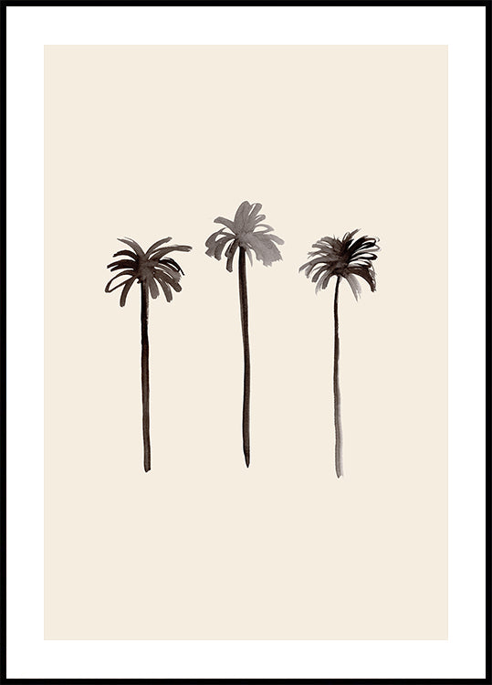 Palm Trees Ink Plakat - Posterbox