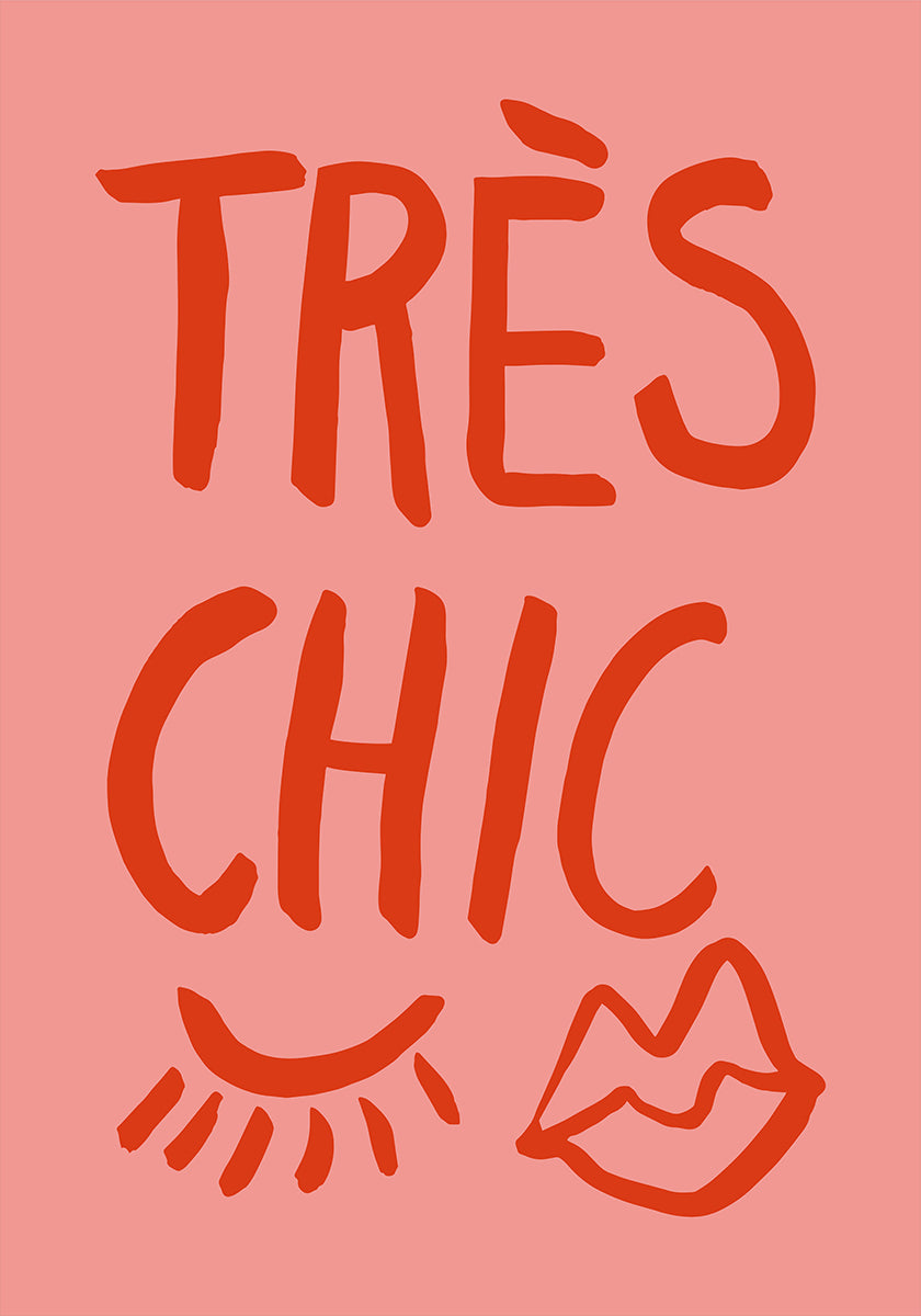 Très Chic Pink Plakat - Posterbox