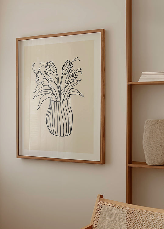 Vase Sketch Plakat - Posterbox