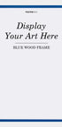 Blauer Holzrahmen - Posterbox.dk