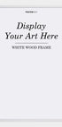 Weißer Holzrahmen - Posterbox.dk