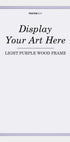 Hellvioletter Holzrahmen - Posterbox.dk