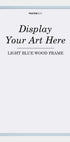 Hellblauer Holzrahmen - Posterbox.dk