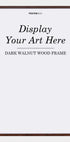 Dunkelbrauner Holzrahmen - Posterbox.dk