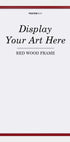 Roter Holzrahmen - Posterbox.dk