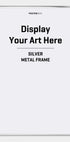 Silberner Metallrahmen - Posterbox.dk
