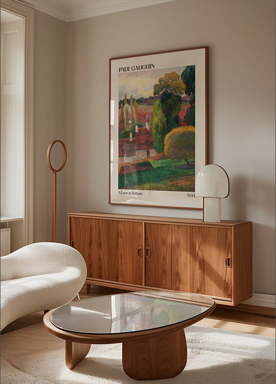 Ein Bauernhof in der Bretagne, Paul Gauguin 1894 Poster - Posterbox.dk