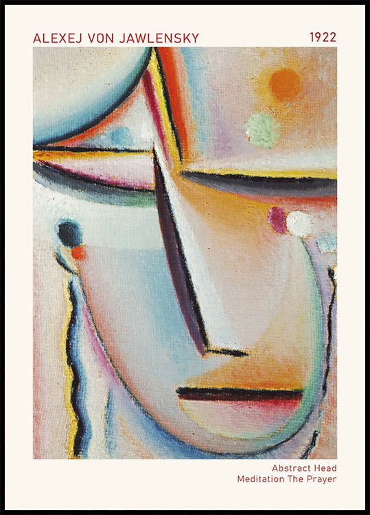 Abstrakter Kopf, Meditation Das Gebet, Alexej Von Jawlensky 1922 Poster - Posterbox.dk