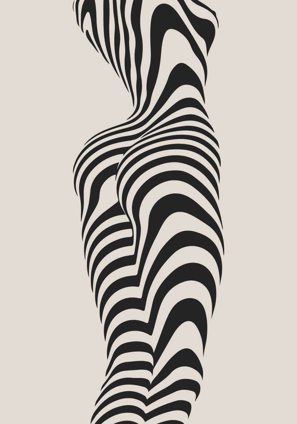 Abstraktes Frauenfigur-Poster - Posterbox.dk