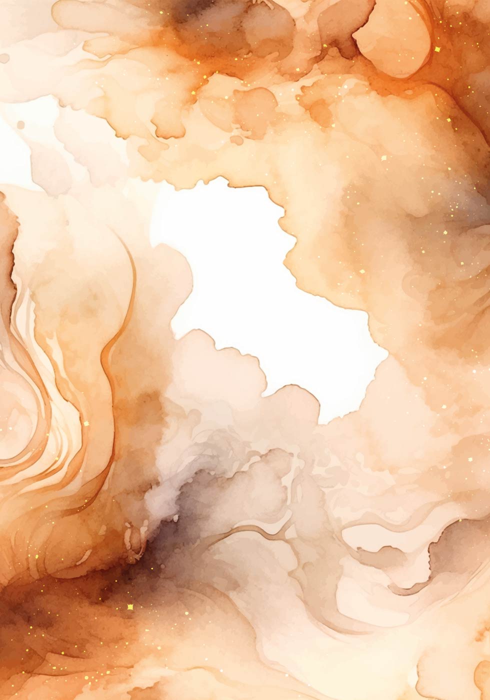 Abstraktion in Herbstfarben Poster - Posterbox.dk