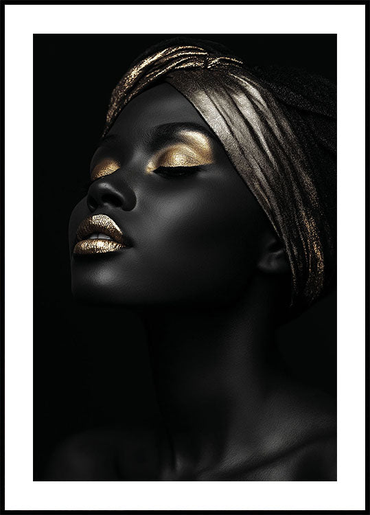 African Golden Woman II Poster - Posterbox.dk