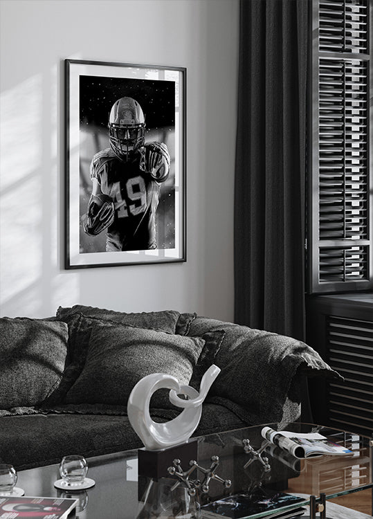 American-Football-Spieler-Poster - Posterbox.dk