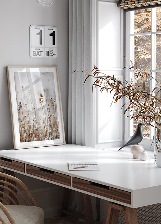 Herbstliches Trockenblumen-Poster - Posterbox.dk