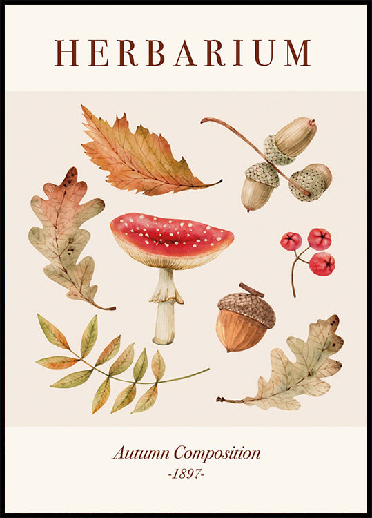 Herbst-Herbarium-Poster - Posterbox.dk