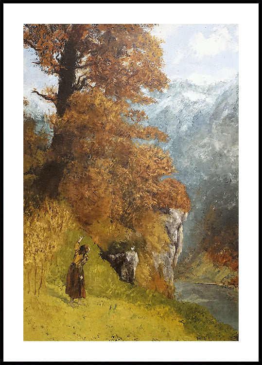 Herbstlandschaft von Gustave Courbet Poster - Posterbox.dk