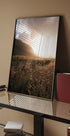 Poster Herbstsonnenuntergang über dem Feld - Posterbox.dk