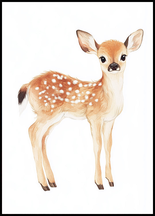Poster „Baby Deer With Spots“ - Posterbox.dk