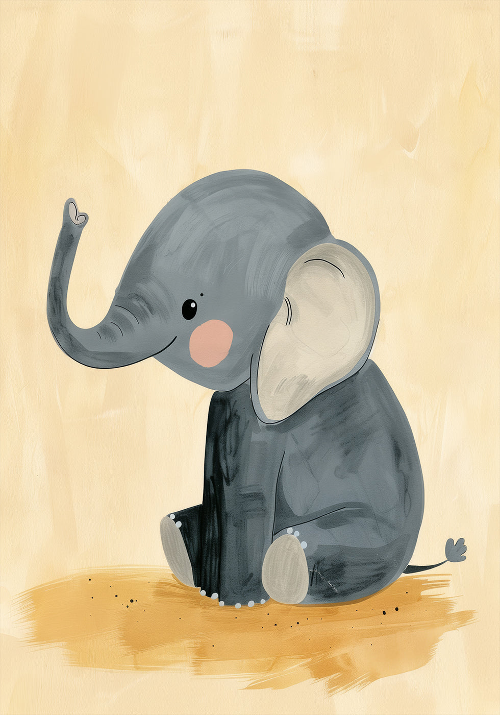 Baby-Elefant-Poster - Posterbox.dk