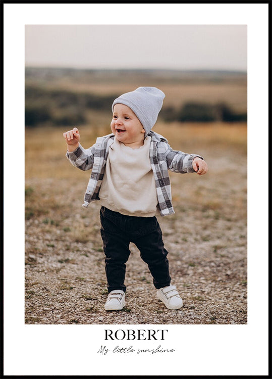 Personalisiertes Namensposter für Babys oder Kinder - Posterbox.dk