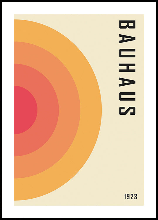Bauhaus 1923, geometrisches abstraktes Poster - Posterbox.dk