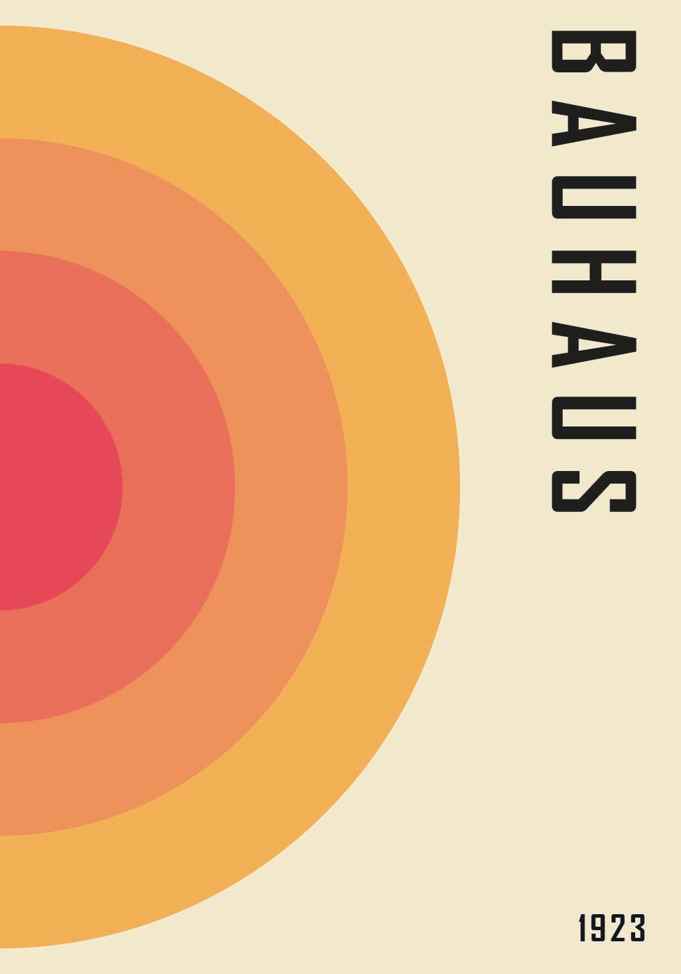 Bauhaus 1923, geometrisches abstraktes Poster - Posterbox.dk