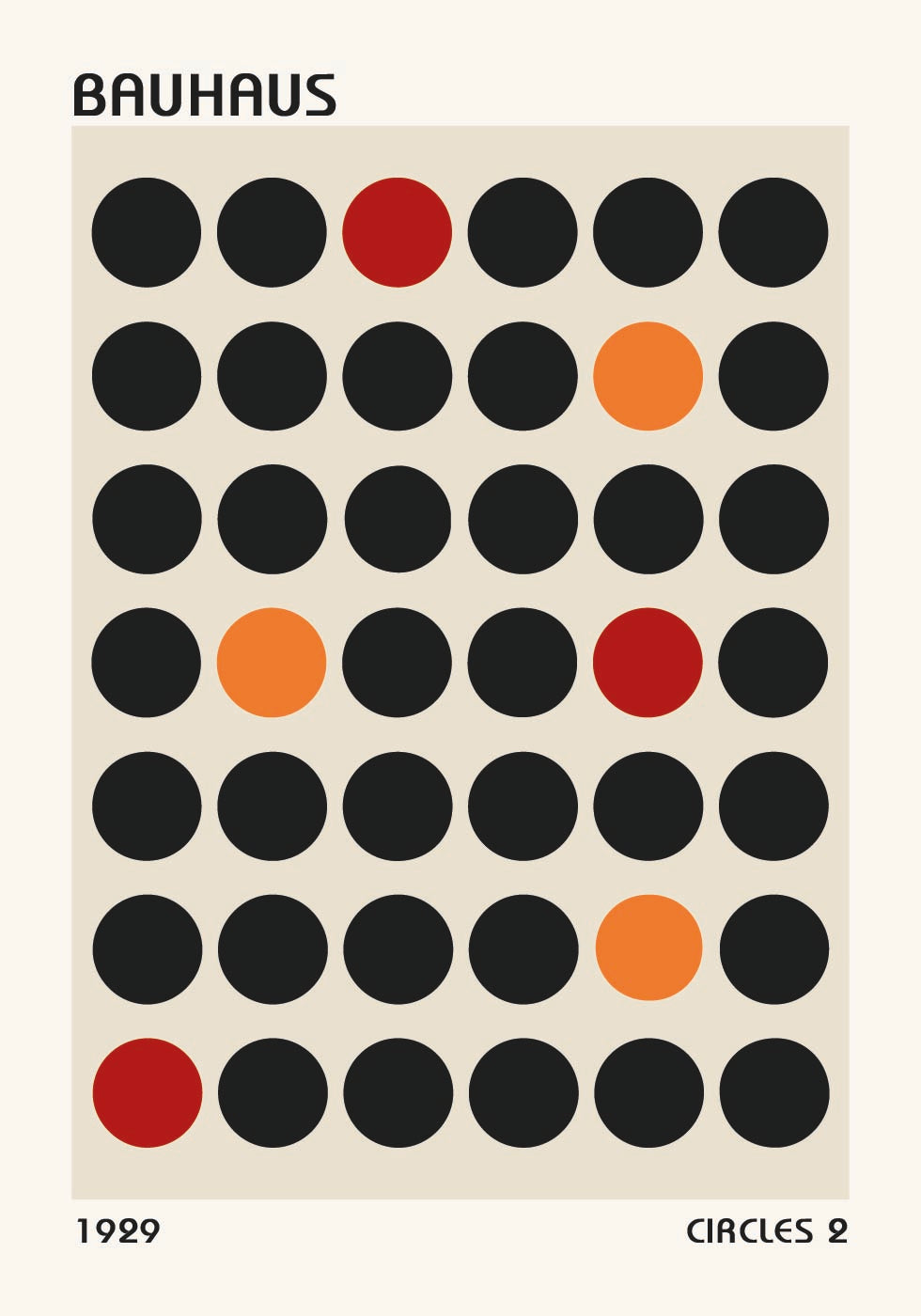 Bauhaus Circles 2 Poster - Posterbox.dk