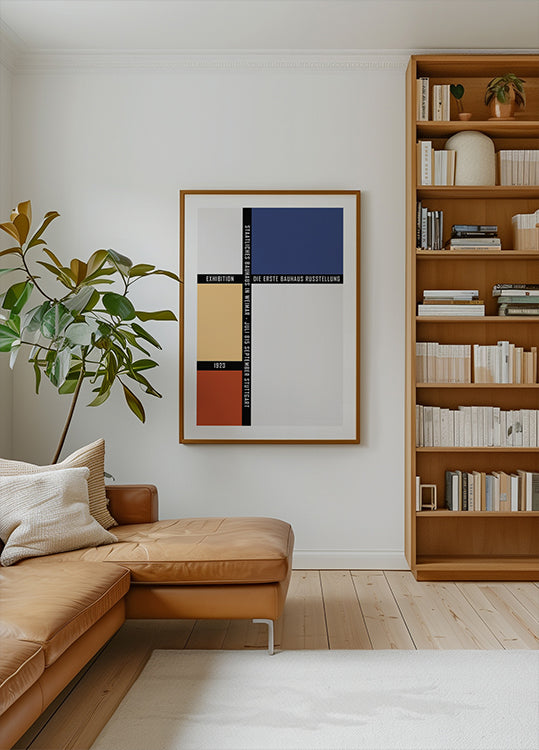 Bauhaus Color Blocks 1923, Geometrisches Gitterposter - Posterbox.dk