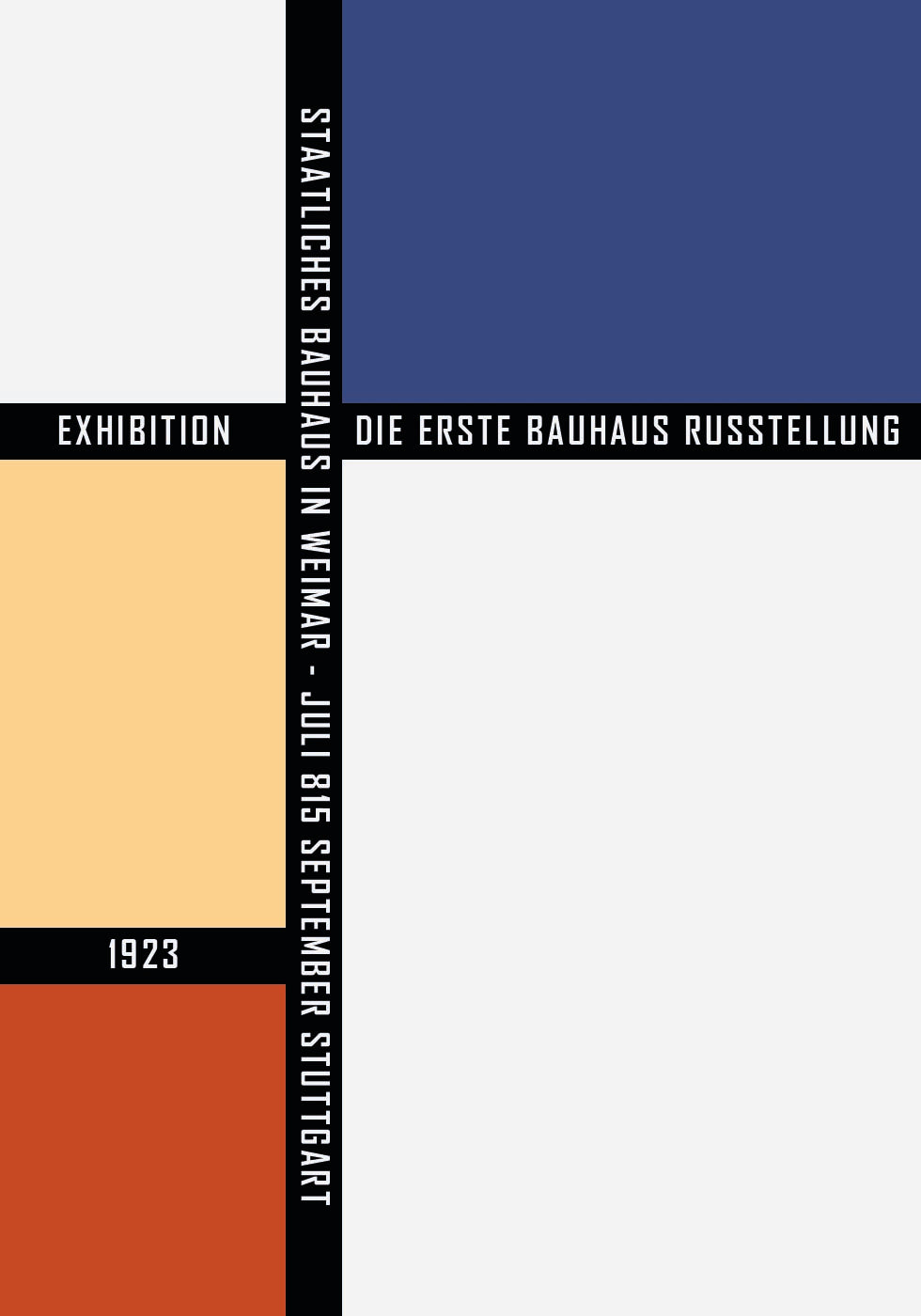 Bauhaus Color Blocks 1923, Geometrisches Gitterposter - Posterbox.dk