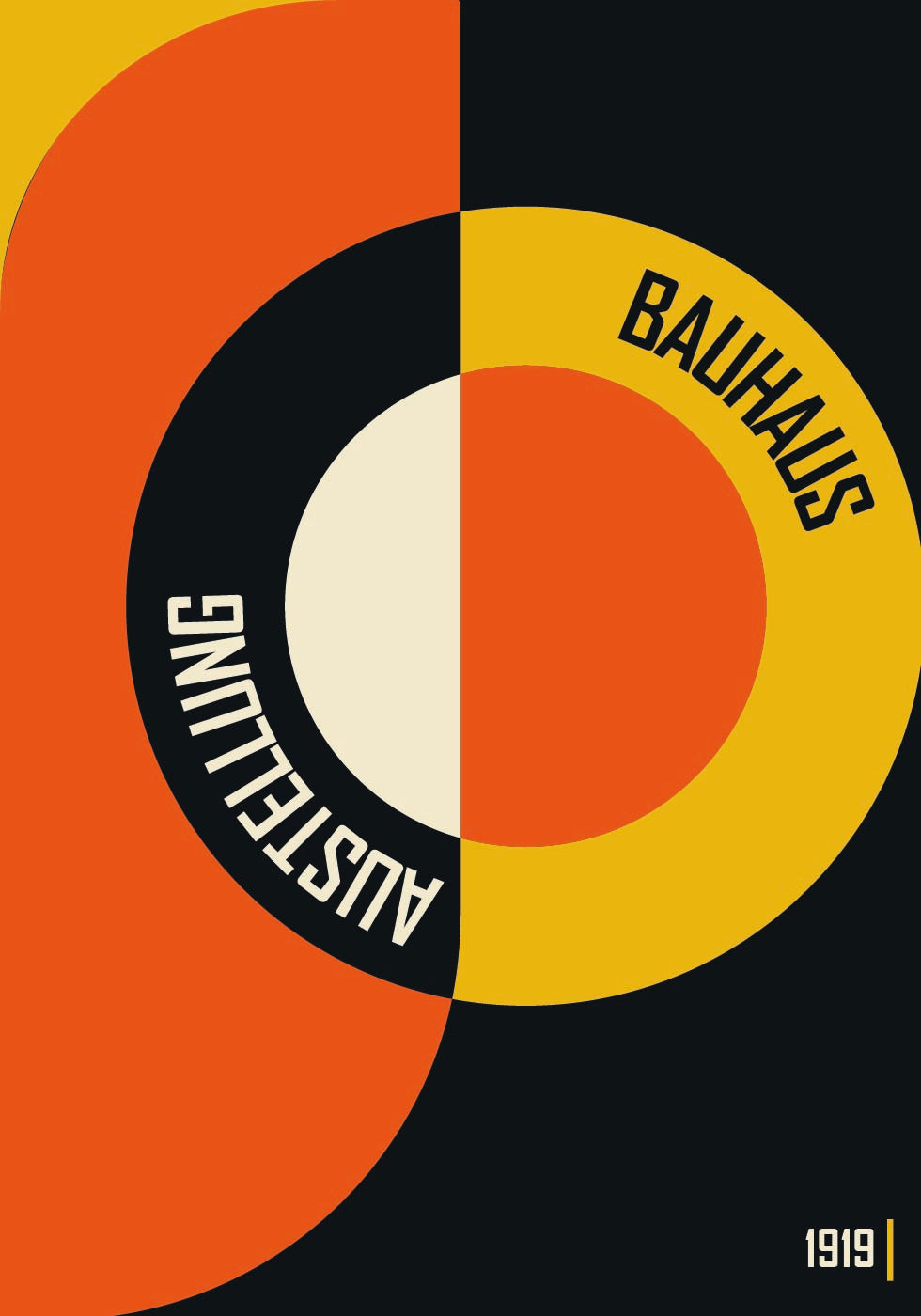 Bauhaus Color Shapes No.1 Poster - Posterbox.dk