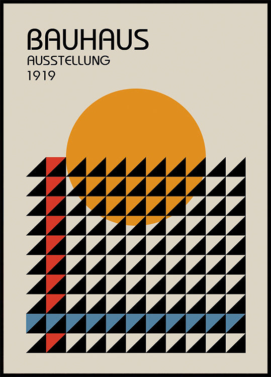 Bauhaus-Ausstellungsplakat - Posterbox.dk