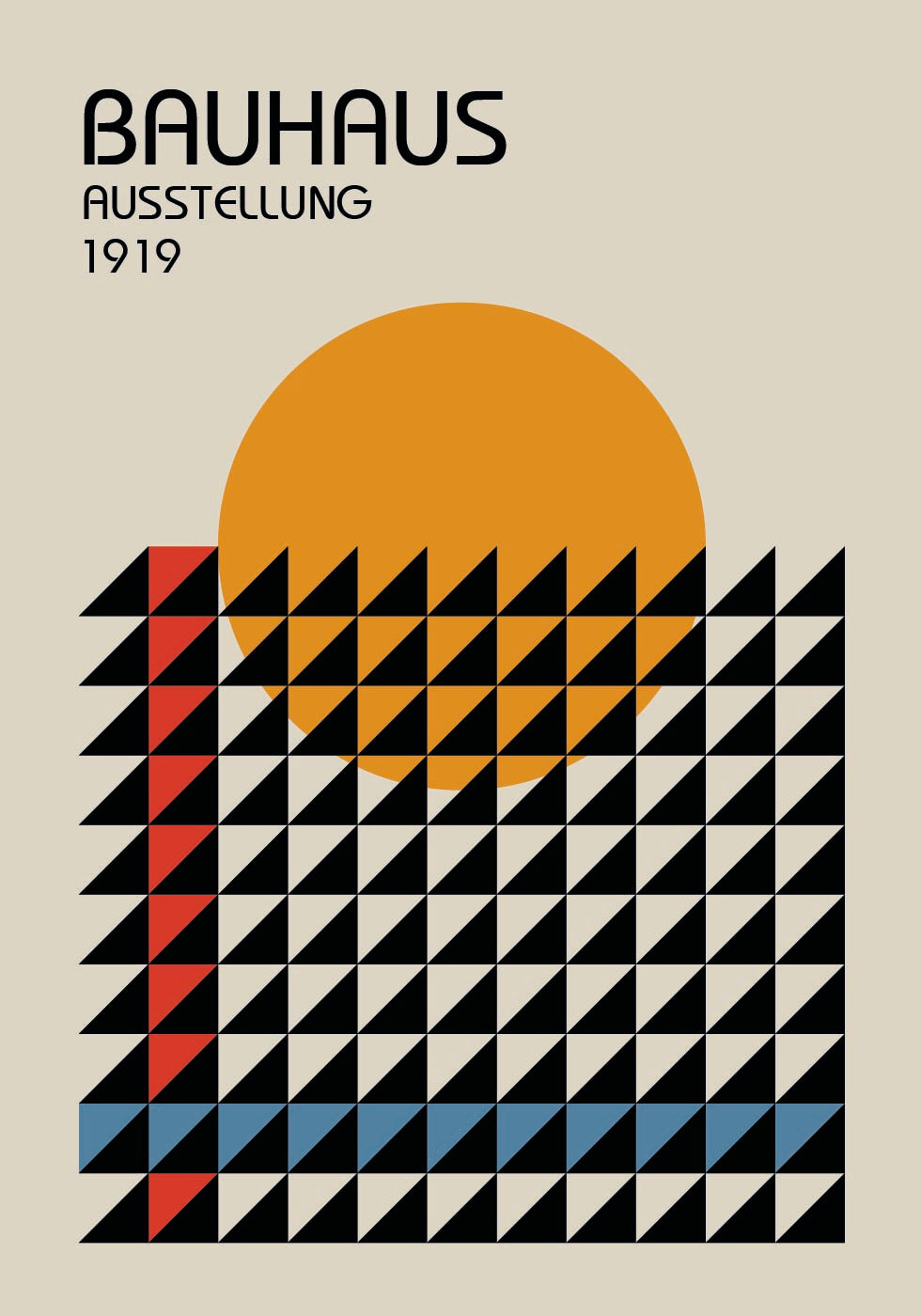 Bauhaus-Ausstellungsplakat - Posterbox.dk