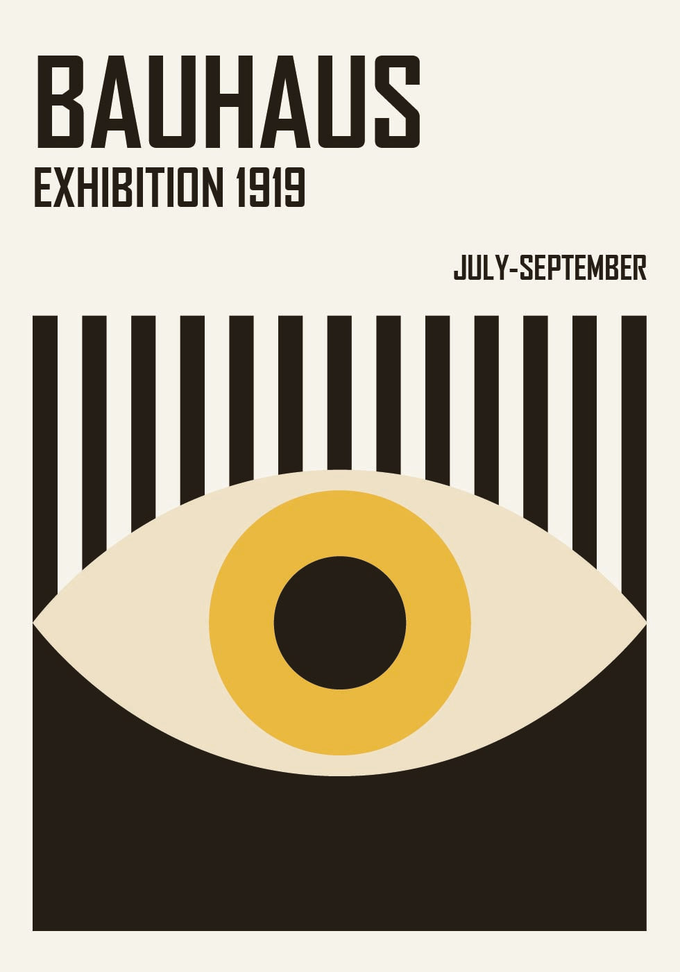 Bauhaus Eye Poster - Posterbox.dk