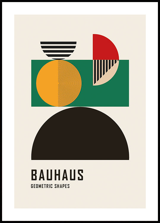 Bauhaus Geometrische Formen Nr. 4 Poster - Posterbox.dk