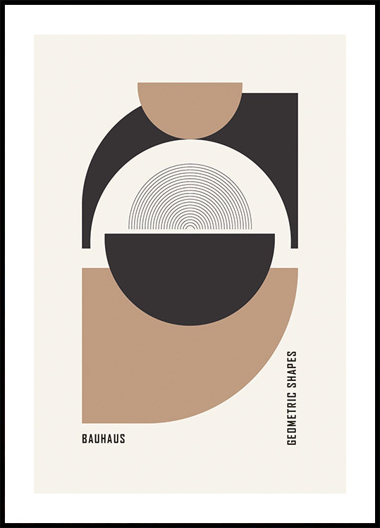 Bauhaus Geometrische Formen Nr. 1 Poster - Posterbox.dk