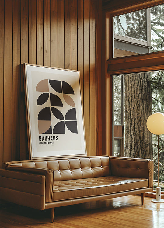 Bauhaus Geometrische Formen Nr.2 Poster - Posterbox.dk