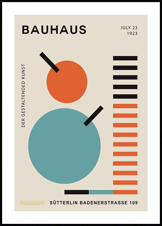 Bauhaus-Geometrie Nr.2, modernistisches Poster - Posterbox.dk