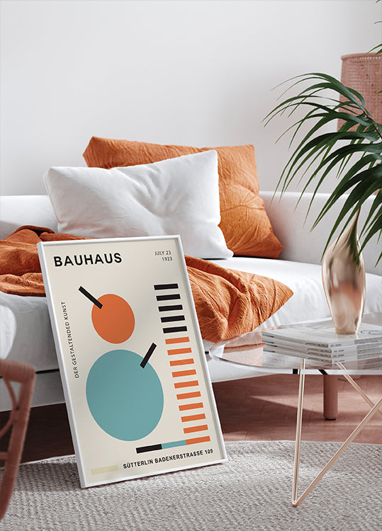 Bauhaus-Geometrie Nr.2, modernistisches Poster - Posterbox.dk