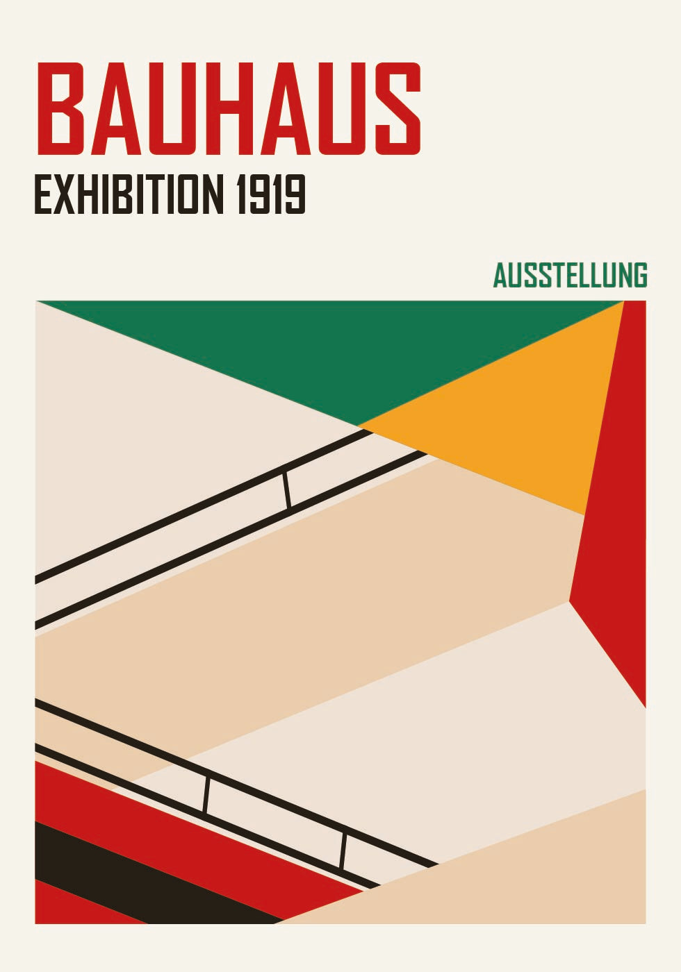 Bauhaus-Treppenplakat - Posterbox.dk