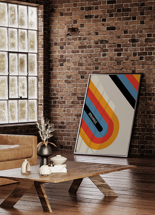 Bauhaus-Streifen-Poster - Posterbox.dk