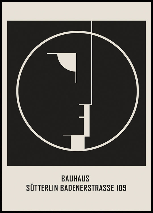 Bauhaus Sütterlin Badenerstraße Nr.2 Poster - Posterbox.dk