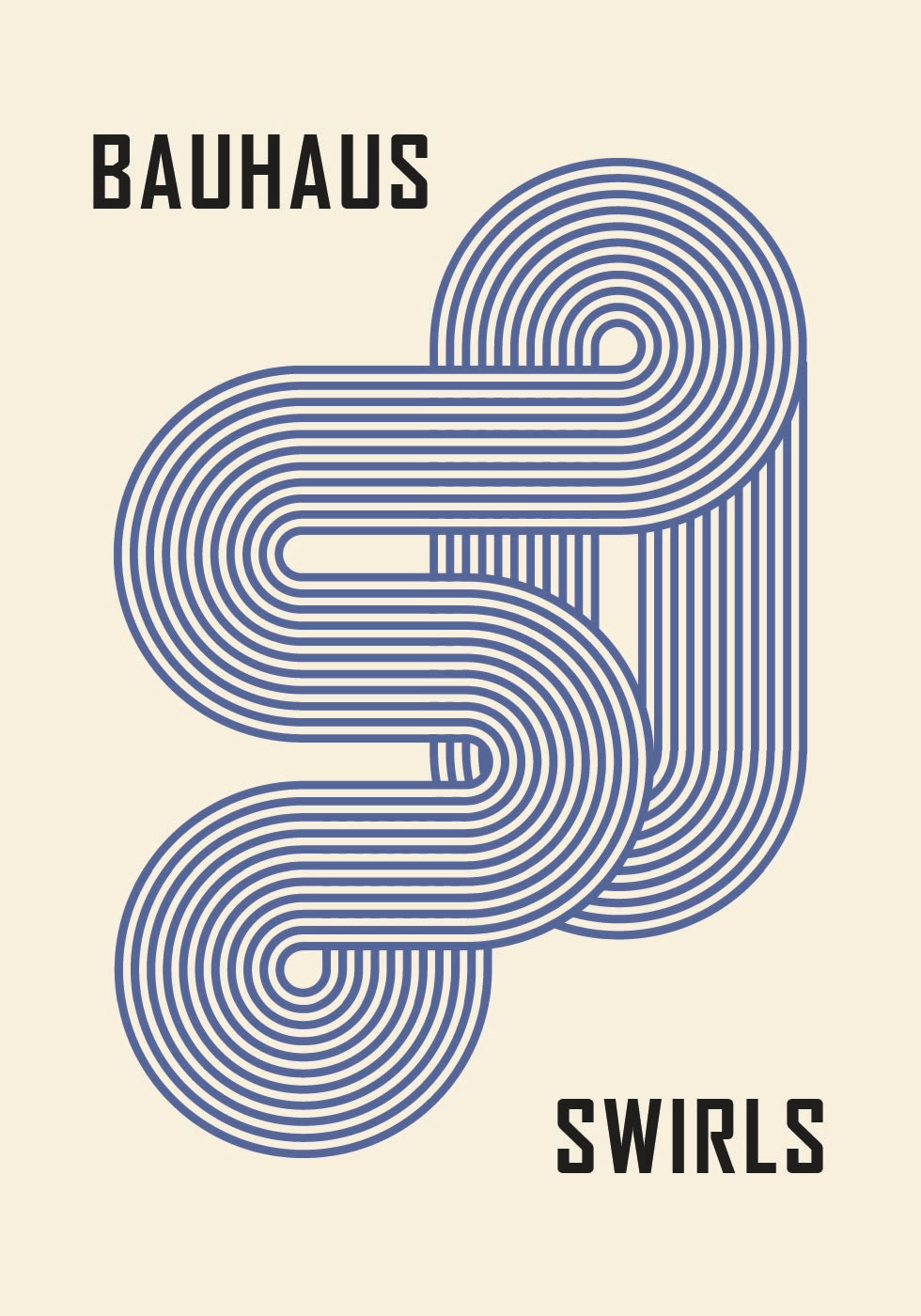 Bauhaus-Swirls-Poster - Posterbox.dk