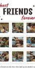 Best Friends Forever Personalized Photo Collage Plakat - Posterbox