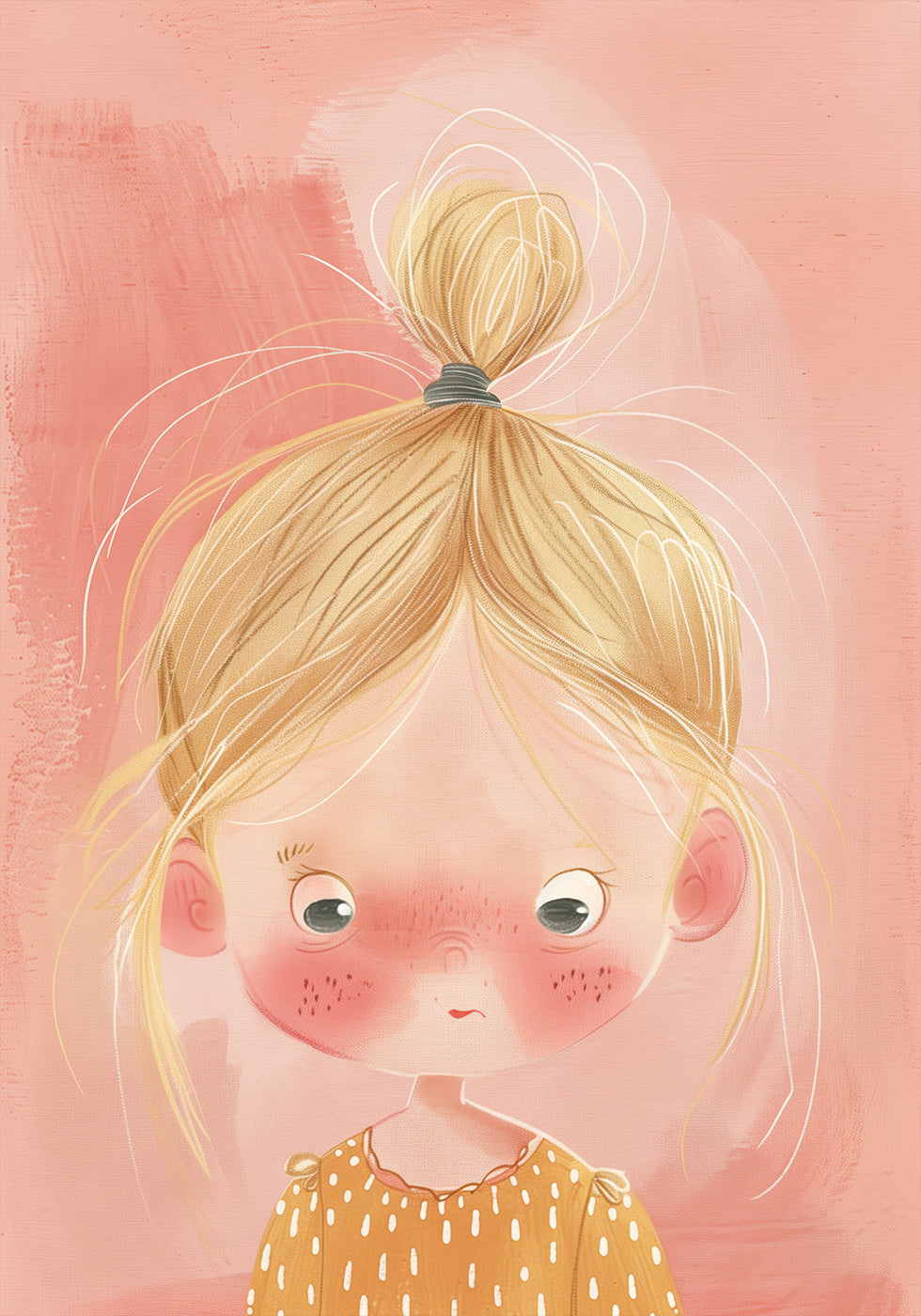 Blondes Mädchen mit Sommersprossen Poster - Posterbox.dk