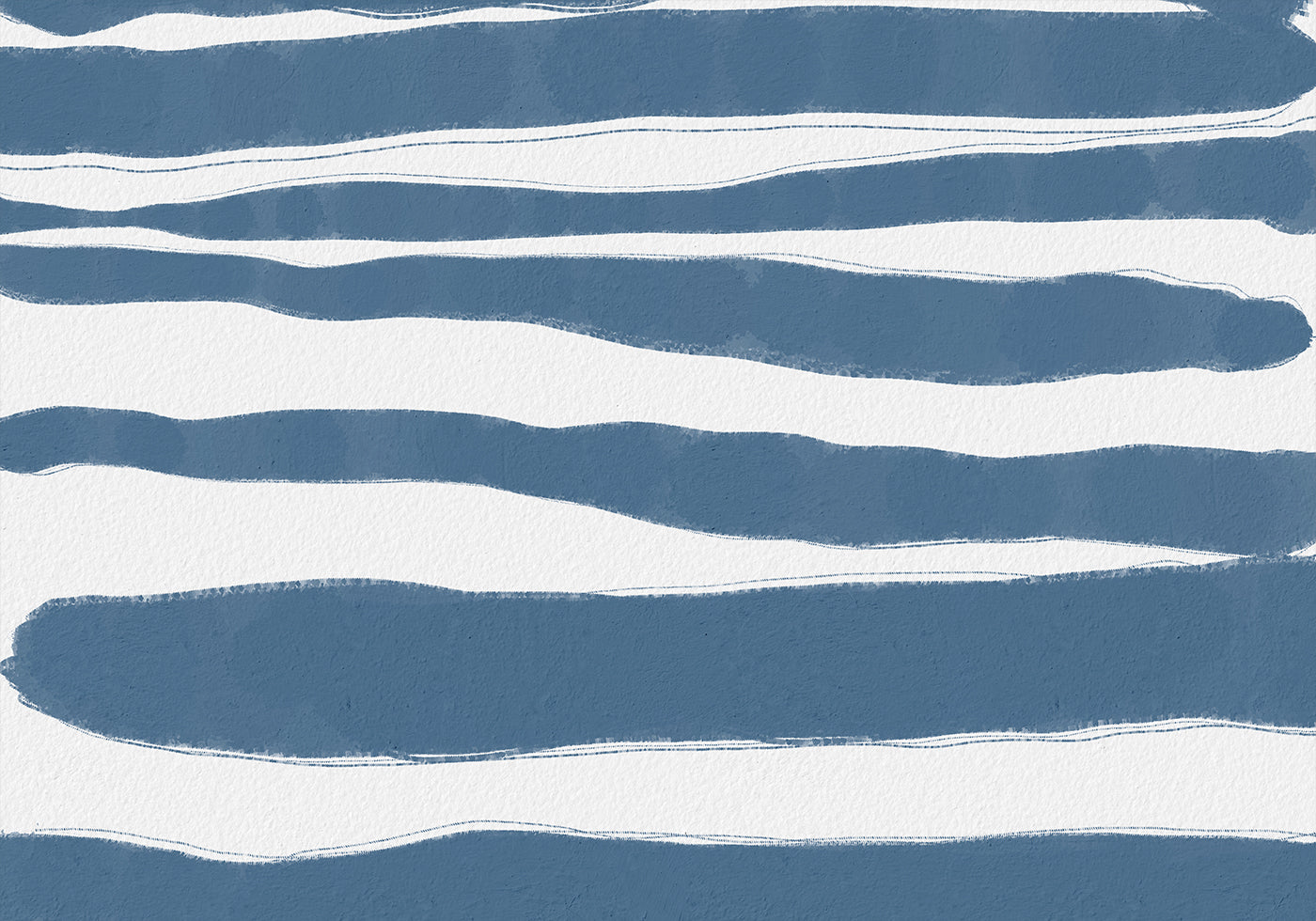 Blaue Streifen, nautisches abstraktes Muster Poster - Posterbox.dk